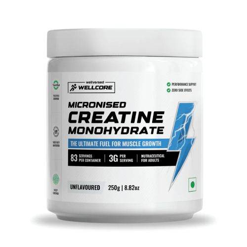 Wellcore Micronised Creatine Monohydrate 250g for Strength and Muscle Power Suppliers, Distributors, Franchise in Haryana