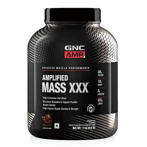 GNC AMP Mass XXX Powder for Adults 6.6 lbs 3000gm Chocolate Creatine for Muscle Growth Suppliers, Distributors, Franchise in Haryana